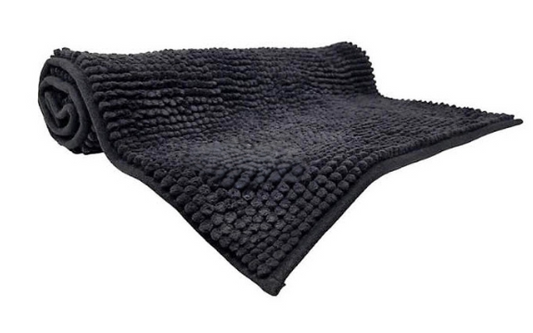 שטיח אמבטיה שניל שחור 50*80-שטיחי אמבטיה בד-סקטור אפיקים-סופר הום