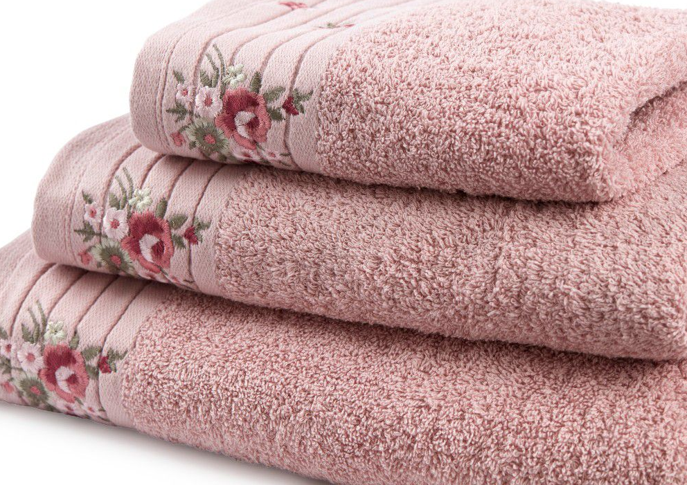 סט מגבות פרחים - במגוון צבעים-סדרת מגבות עם כל הגדלים-Cotton Avenue-אופוויט-מגבת ידיים 40/60 ס"מ-סופר הום