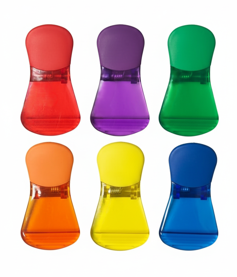 סט קליפסים מגנטיים – 6 יחידות-קליפסים לשמירת הטריות-ROSE&STEIN-סופר הום