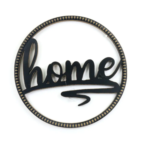 קישוט קיר דקורטיבי מעץ מלא קוטר 40 ס