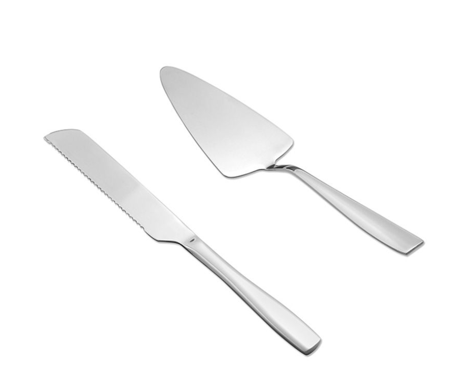 מארז הגשה לעוגה - סט מרית וסכין פריסה SAPHIR SILVER מט-סט סכו