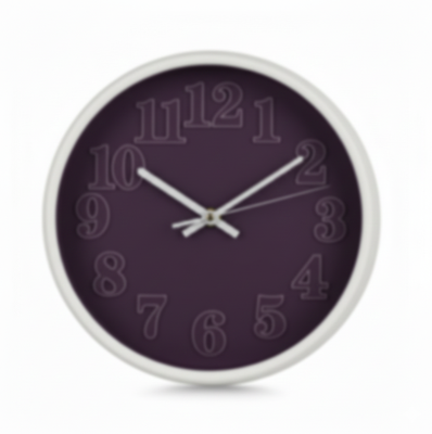 שעון קיר 23 ס״מ-שעון קיר-ס.ז. מחנה יהודה-סגול-סופר הום