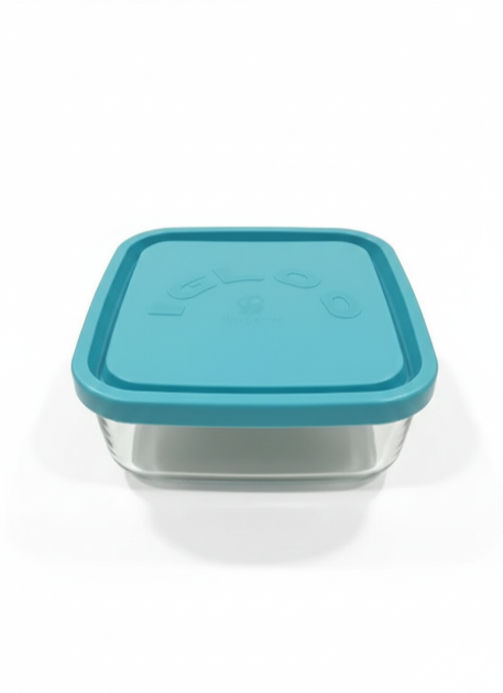 מיכל אחסון מזכוכית Borgonovo - מגוון צבעים-מיכל אחסון-Borgonovo-תכלת-סופר הום