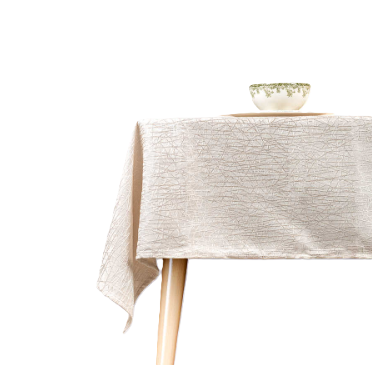 מפת ג'קארד מהודרת 155*350 ס"מ ELIZABETH בז'-מפת שולחן-Food Appeal-סופר הום