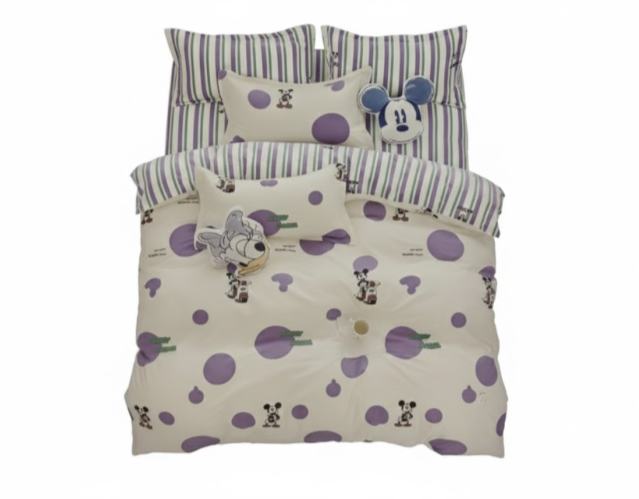 סט מצעים יחיד - דגם דיסני סגול-סט יחיד-ARTEX HOME-סופר הום