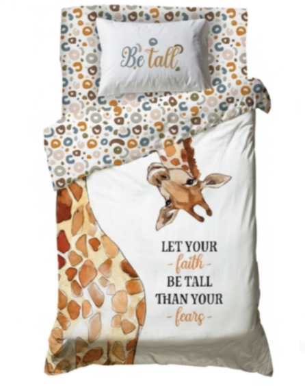 סט מצעים יחיד - דגם GIRAFFE-סט יחיד-Vardinon ורדינון-סופר הום