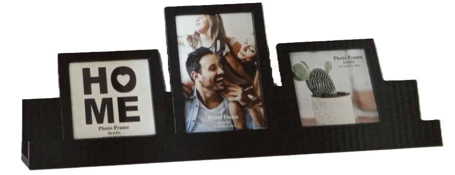 סט מדף מעוצב עם 3 מסגרות לתמונות-מסגרת לתמונה-MAMA-סופר הום