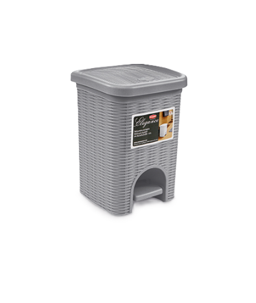 פח אשפה לחדר האמבטיה Elegance - מגוון צבעים-פח לשירותים-Stefanplast-אפור בהיר-סופר הום