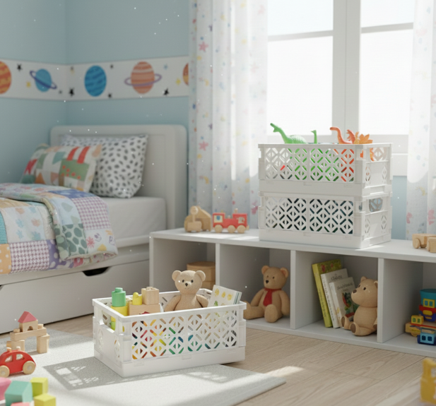 סלסלה מתקפלת Ella-סלסלה-Cucina-23.5*35*14 ס"מ-לבן-סופר הום