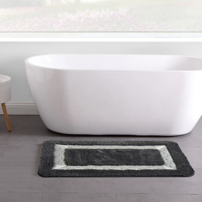 שטיח אמבטיה - דגם תחרה-שטיחי אמבטיה בד-Via Home-ורוד בהיר-סופר הום