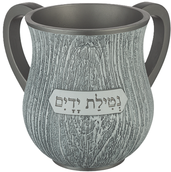 נטלה פולירזין מהודרת - מגוון דוגמאות-נטלה פולירזין-ART JUDAICA-פסים שחור-לבן עם בסיס כסף-סופר הום