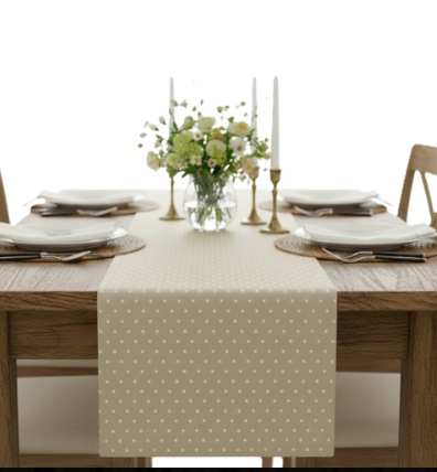 ראנר לשולחן - דגם איב-ראנרים-ASHRAM-לבן-סופר הום