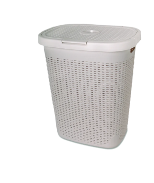 סל כביסה ראטן עם מכסה 50 ליטר-פח למטבח-ליפסקי-סופר הום