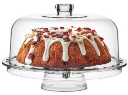 מעמד אקרילי לעוגה MULTI CAKE STAND 3 ב-1-פעמון לעוגה עגולה-Cucina-סופר הום