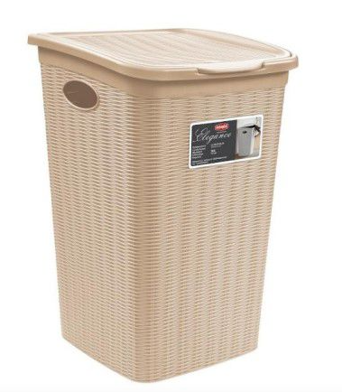 סל כביסה ראטן קשמיר 50 ליטר 38*37*54.5 ס"מ ELEGANCE-סל כביסה פלסטיק-Stefanplast-סופר הום