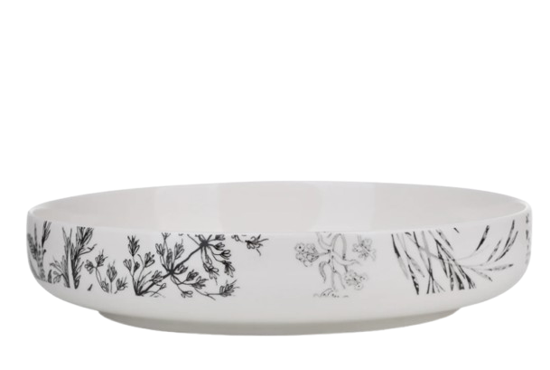 מרקייה פורצלן - דגם פרחים ניו בון-צלחת עמוקה-SUPERHOME סופרהום-סופר הום