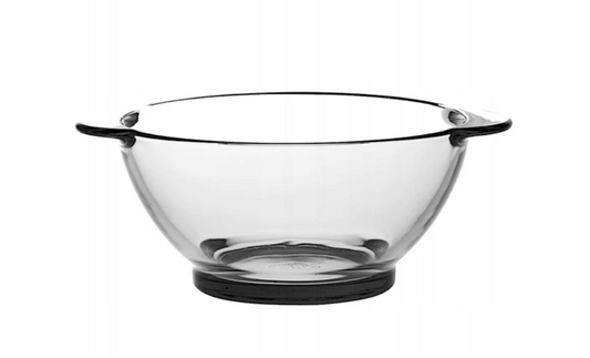 קערת הגשה עגולה מזכוכית עם ידיות-קערות זכוכית-Duralex-סופר הום