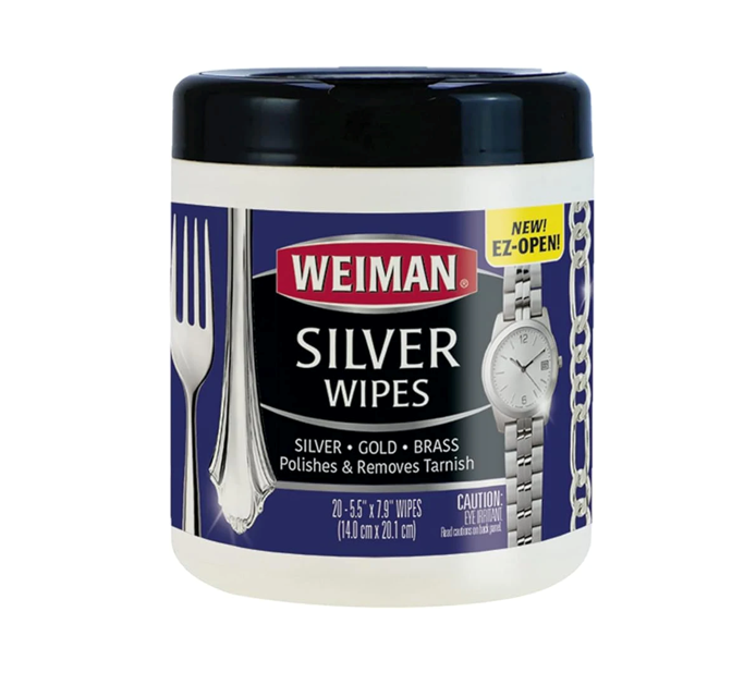 מגבונים לניקוי מתכות WEIMAN - כסף, זהב ועוד-חומרי ניקוי-ק.נ.ד.ה-סופר הום