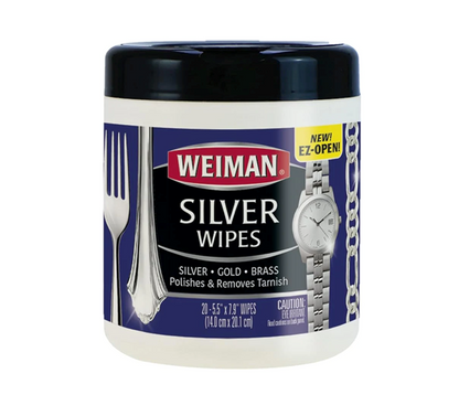 מגבונים לניקוי מתכות WEIMAN - כסף, זהב ועוד-חומרי ניקוי-ק.נ.ד.ה-סופר הום
