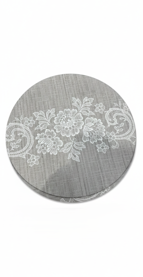 פלייסמנט פרחים עגול-פלייסמנט-סופר הום-אפור-סופר הום