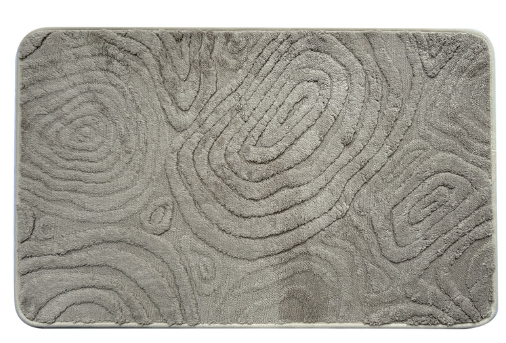 שטיח אמבטיה דגם גלים - אפור/קרם-שטיחי אמבטיה בד-SUPERHOME סופרהום-אפור-50*90 ס"מ-סופר הום