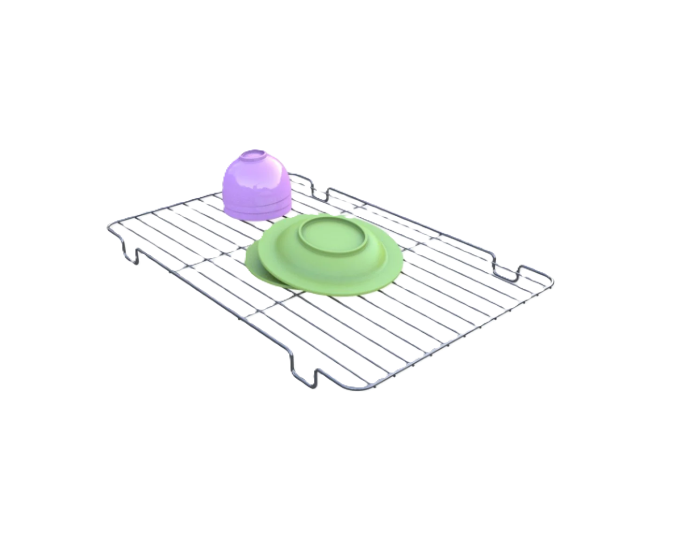 רשת כיור - מגוון צבעים ומידות-רשת כיור-ItalPlast-49*32*3 ס"מ-אפור-סופר הום