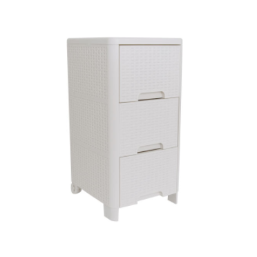 מגירון בעיצוב דמוי ראטן - 3 מגירות-מגירון ראטן-ליפסקי-סופר הום