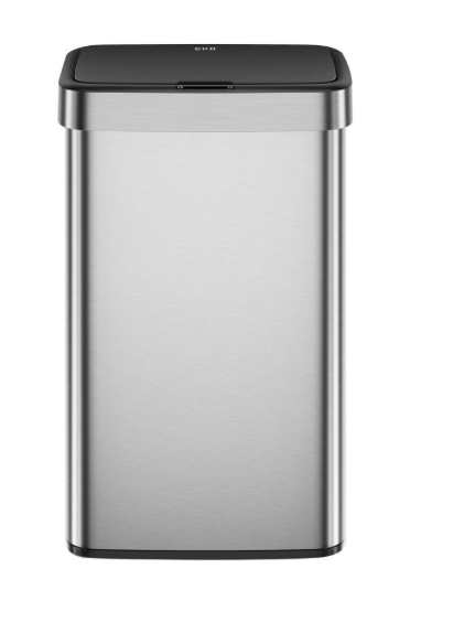 פח אשפה מרובע 50 ליטר עם סנסור HORIZON נירוסטה מט מבית EKO-פח למטבח-Food Appeal-סופר הום