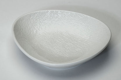 צלחות פורצלן NEW BON CHINA SIMPLE WHITE - מגוון גדלים-צלחת ראשונה-GOLYAN-14X12.5X3.2 ס''מ-סופר הום