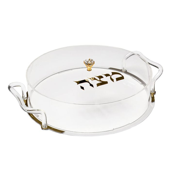 קופסה למצה עגולה אקריליק - מגוון צבעים-מעמד למצות-סופר הום-שקוף-סופר הום