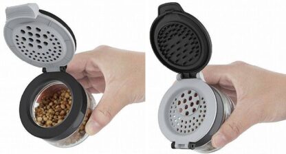 מארז 6 צנצנות תבלינים עם מכסה משולב-צנצנת תבלינים-Food Appeal-סופר הום