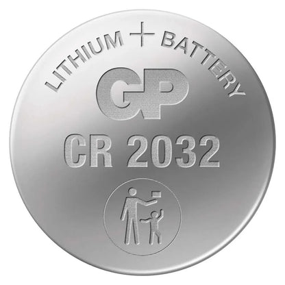 סוללת ליתיום CR2032 3V 20mm x 3.2mm-בטריה-GP-סופר הום