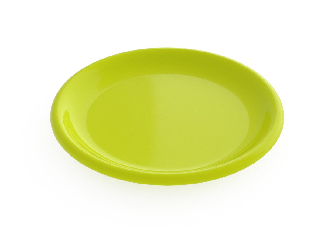 צלחת פלסטיק שטוחה - מבחר צבעים-צלחת פלסטיק-TAMA HOME-ירוק בהיר-סופר הום