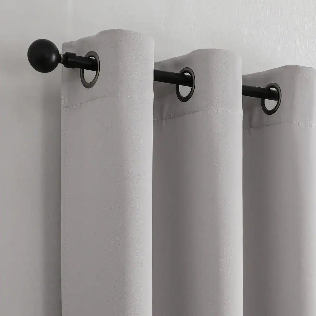 וילון סאן בלוק - מגוון צבעים ומידות-וילון בד-ASHRAM-140x160 ס"מ-אפור-סופר הום