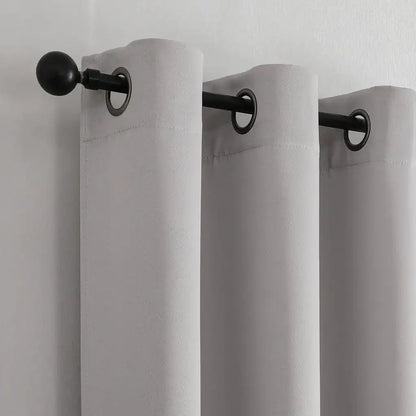 וילון סאן בלוק - מגוון צבעים ומידות-וילון בד-ASHRAM-140x160 ס"מ-אפור-סופר הום