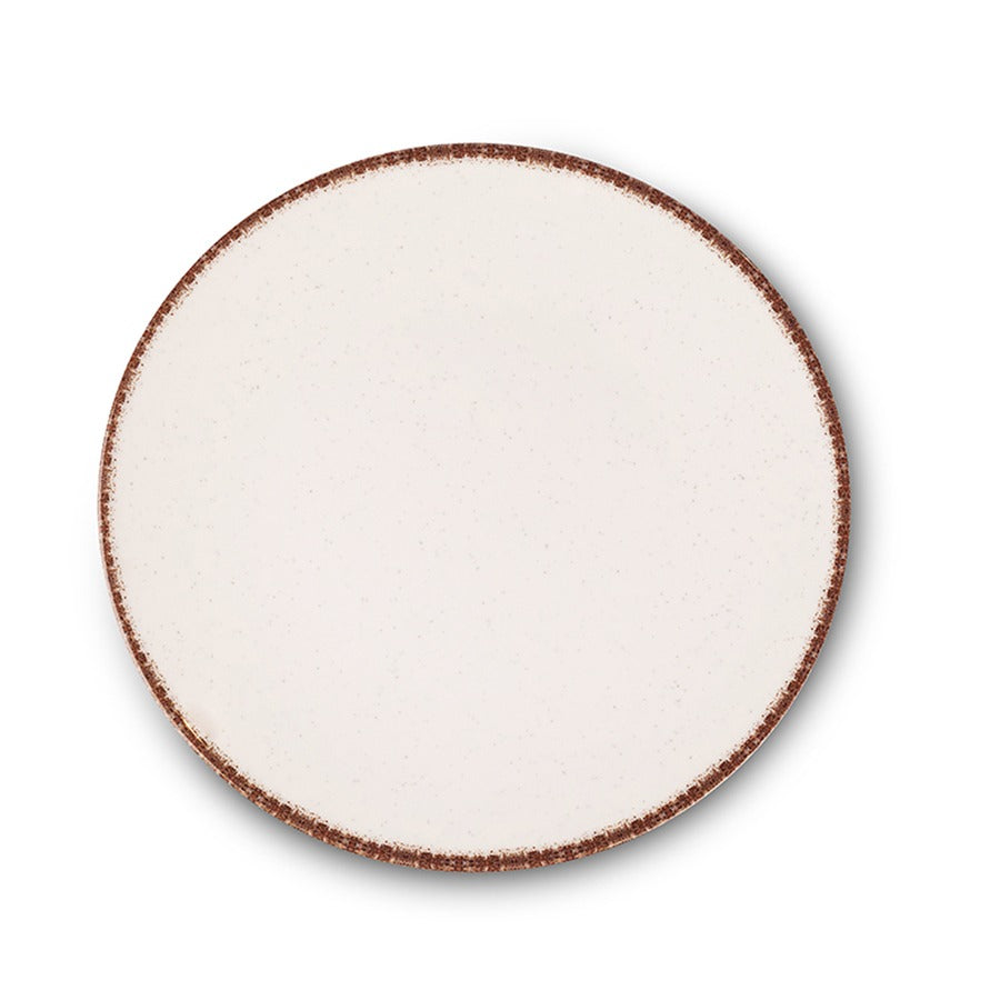 CASUAL צלחת מלמין 28 ס”מ קרם-צלחת ראשונה-Food Appeal-סופר הום