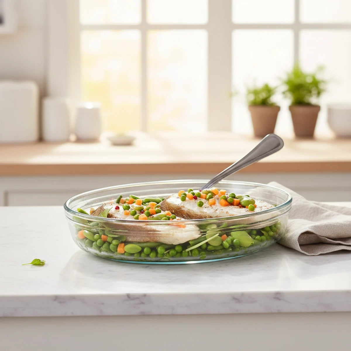 תבנית פיירקס אובלי-תבניות זכוכית-סופר הום-2 ליטר-סופר הום