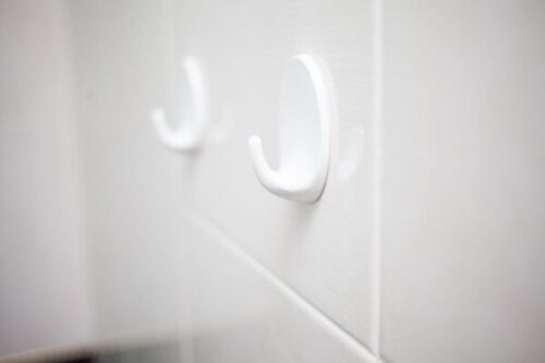 סט 4 קולבי הדבקה - מגוון דגמים-וו תלייה לקיר-Home Design-לבן-סופר הום
