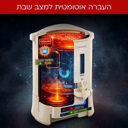 מיחם הפלא 8 ליטר - 40 כוסות-מיחם שבת-Universe-סופר הום