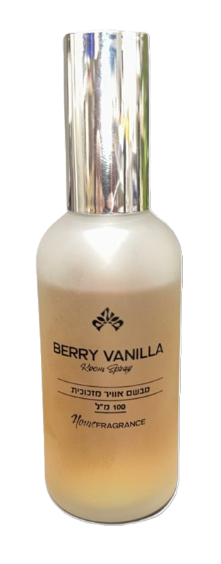 מבשם אוויר מזכוכית 100 מ"ל - דגם הום-מפיץ ריח-SUPERHOME סופרהום-פירות יער וניל-סופר הום