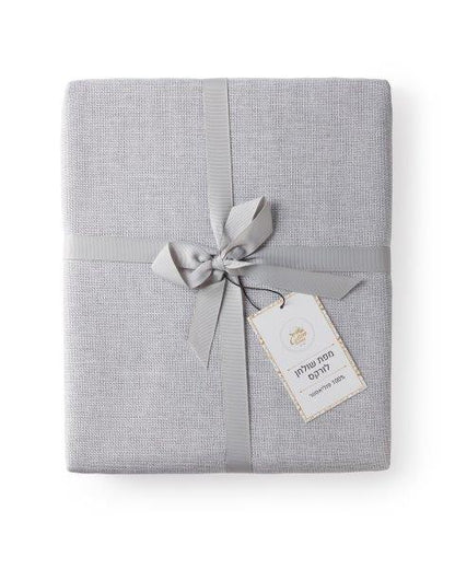 מפת שולחן לורקס אפור ב3 גדלים-מפת שולחן-Cotton Avenue-3 מטר-סופר הום