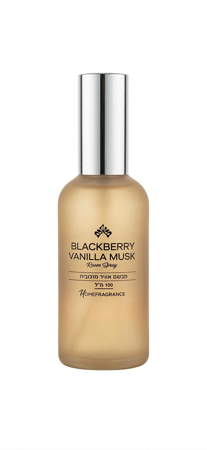 מבשם אוויר מזכוכית 100 מ"ל - דגם הום-מפיץ ריח-SUPERHOME סופרהום-אוכמניות וניל מאסק-סופר הום