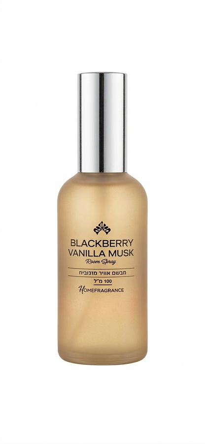 מבשם אוויר מזכוכית 100 מ"ל - דגם הום-מפיץ ריח-SUPERHOME סופרהום-אוכמניות וניל מאסק-סופר הום