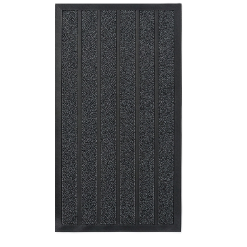 שטיח כניסה פסים 45X75 - מגוון צבעים-שטיח פיויסי-ס.ז. מחנה יהודה-אפור-סופר הום