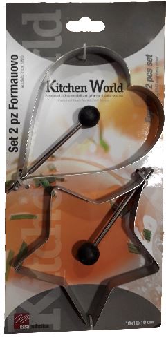 סט 2 רינגים לביצה/פנקייק-תבנית פנקייק-Kitchen World-סופר הום