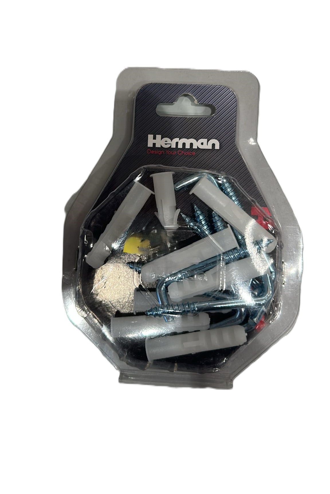 מארז וו רשת 50 מ״מ + דיבל 6-ברגים ומסמרים-Herman-סופר הום