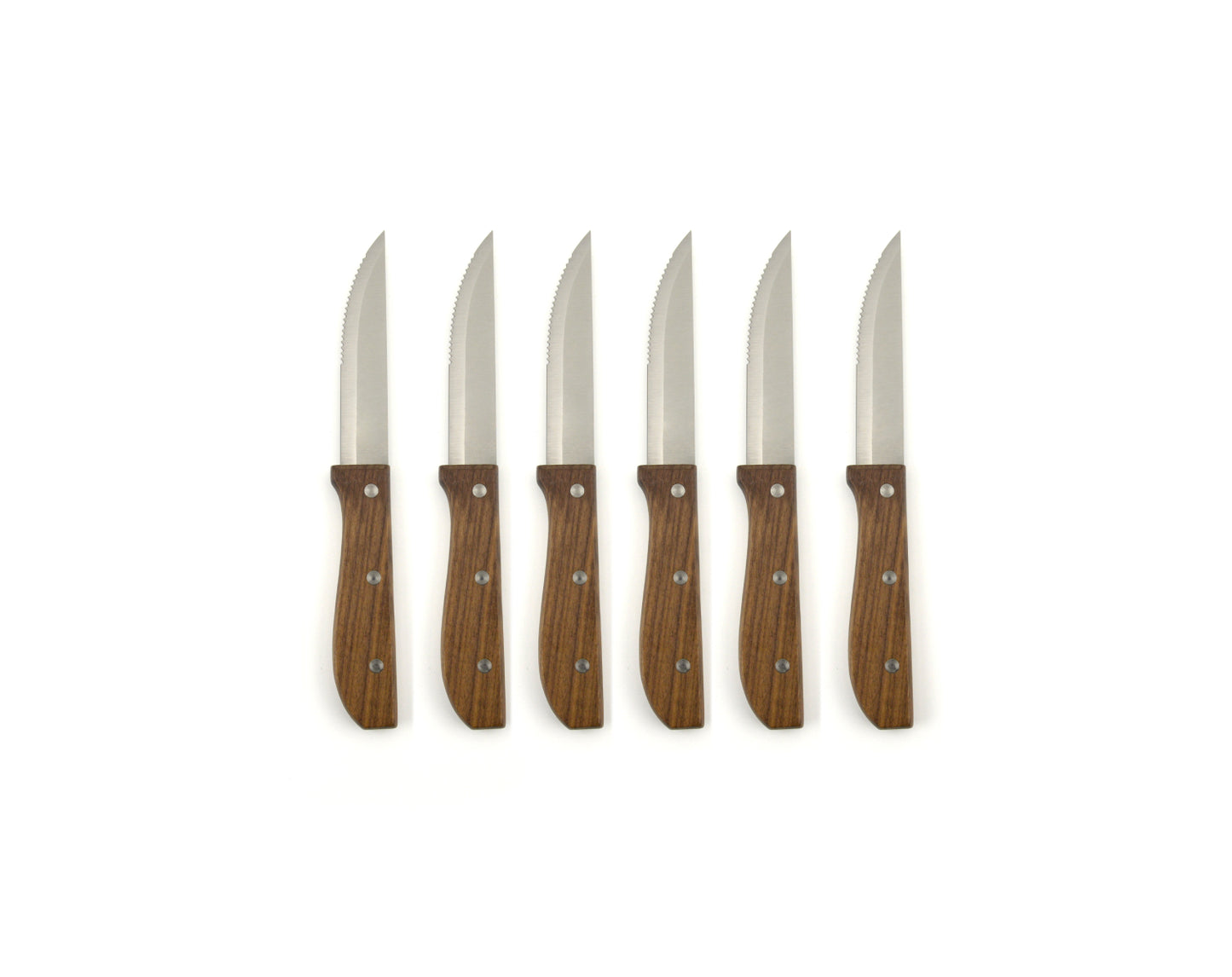 סט 6 סכיני סטייק עם ידית עץ-סכין סטייק-Soltam סולתם-סופר הום