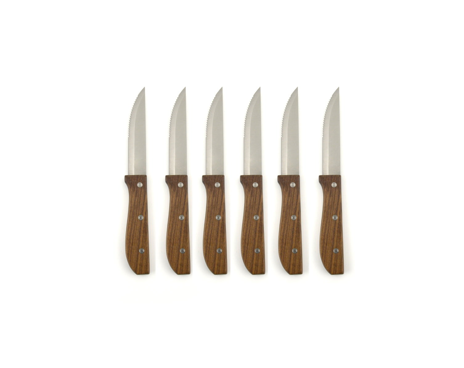 סט 6 סכיני סטייק עם ידית עץ-סכין סטייק-Soltam סולתם-סופר הום