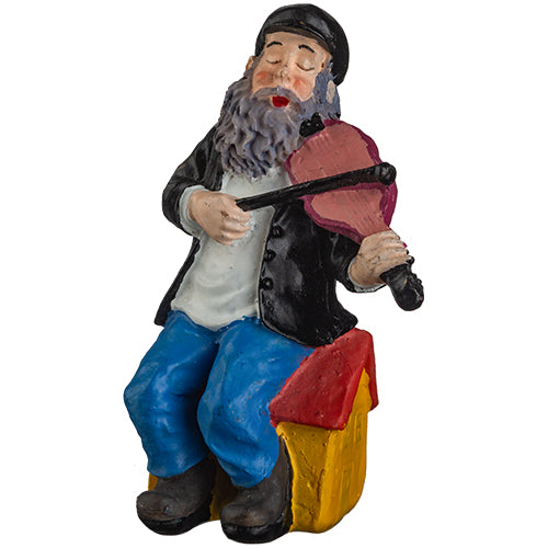 בובה נוי חסיד פולירזין - מגוון דגמים-קישוט-ART JUDAICA-כנר על בית 10 ס"מ-סופר הום