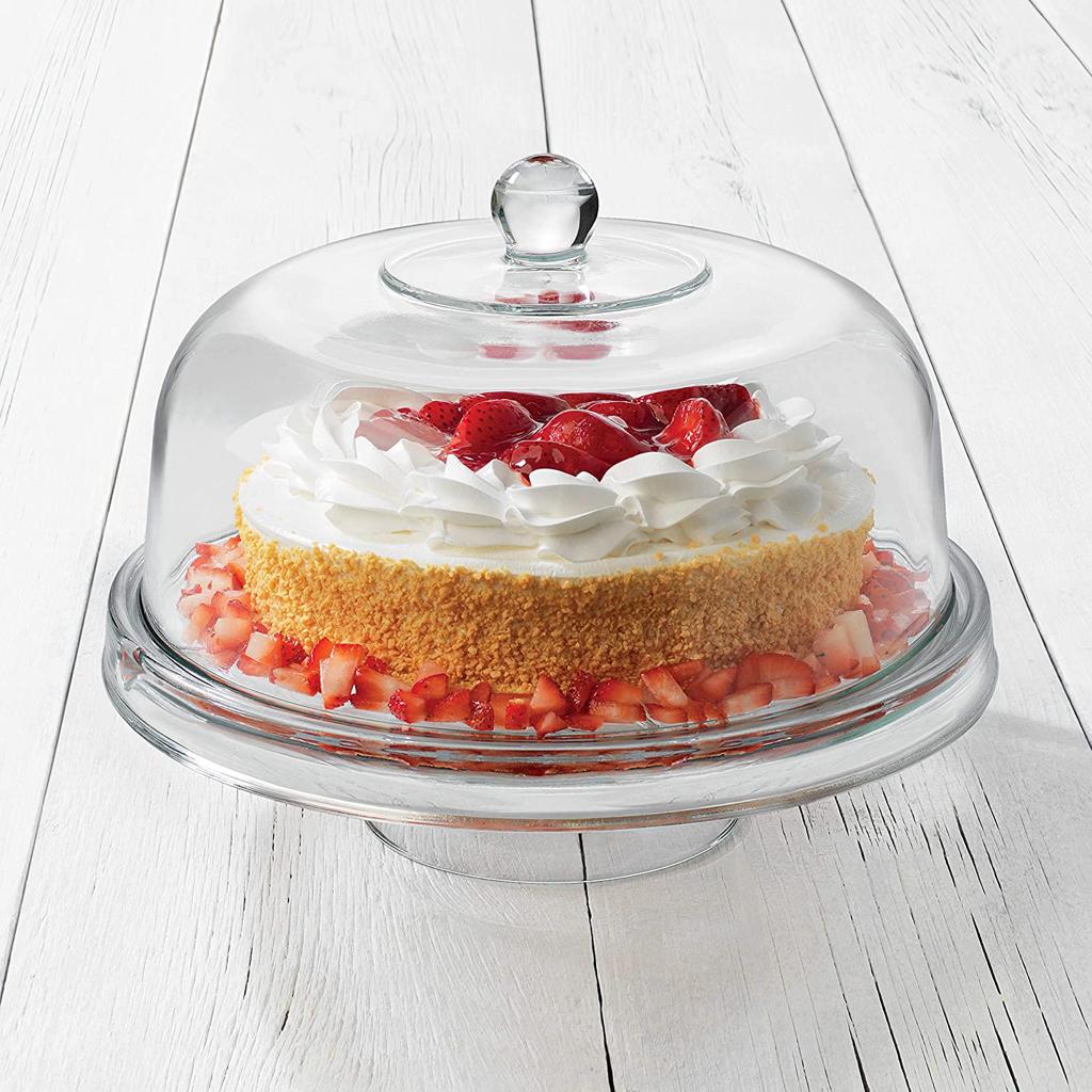 מעמד אקרילי לעוגה MULTI CAKE STAND 3 ב-1-פעמון לעוגה עגולה-Cucina-סופר הום